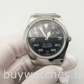 Rolex Air-king 116900 Ceas automat pentru bărbați, negru, din oțel, de 40 mm