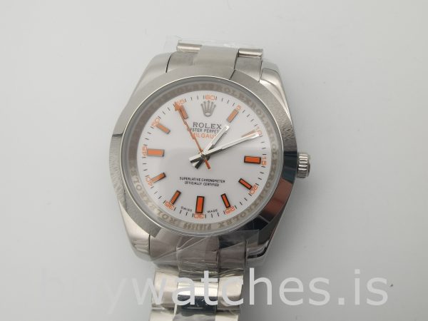 Rolex Milgauss 116400 Ceas automat portocaliu de 40 mm pentru bărbați