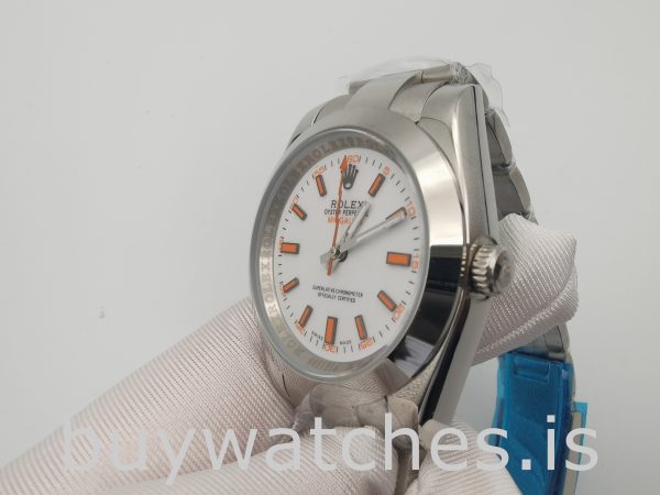 Rolex Milgauss 116400 Ceas automat portocaliu de 40 mm pentru bărbați