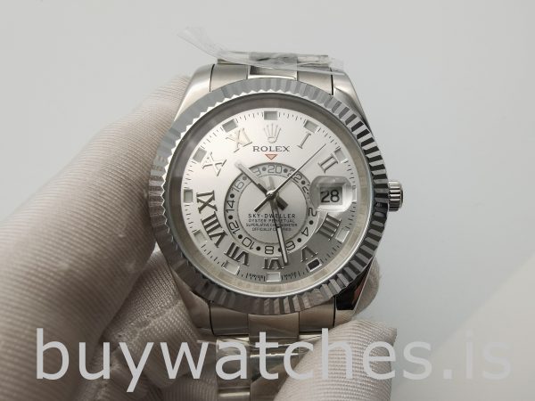 Rolex Sky-Dweller 326939 Ceas de bărbați cu cadran ivoire 42 mm rotund automat