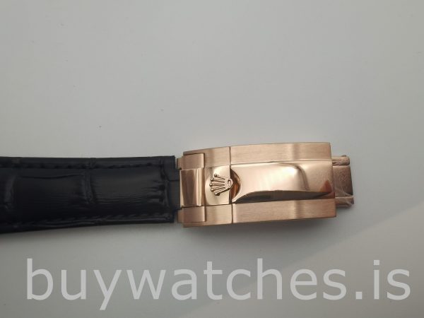 Rolex Daytona 116515 Ceas automat din piele de 40 mm cu cadran de ciocolată