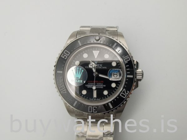 Rolex Sea-Dweller 126600 Ceas automat elvețian rotund de oțel negru de 43 mm