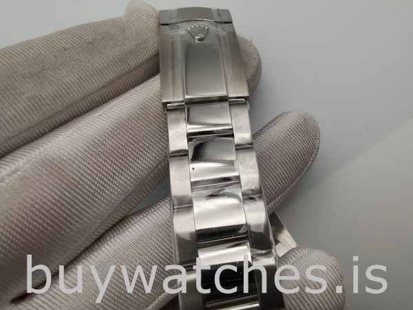 Rolex Datejust 116300 Ceas automat din oțel cu cadran alb de 41 mm pentru bărbați